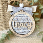 Personalized Dog Mom Ornament | Custom Pet Name Keepsake | Dog Lover Gift | Dog Walker Gift