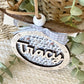 Personalized Dog Mom Ornament | Custom Pet Name Keepsake | Dog Lover Gift | Dog Walker Gift