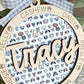 Personalized Dog Mom Ornament | Custom Pet Name Keepsake | Dog Lover Gift | Dog Walker Gift