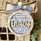 Personalized Dog Mom Ornament | Custom Pet Name Keepsake | Dog Lover Gift | Dog Walker Gift