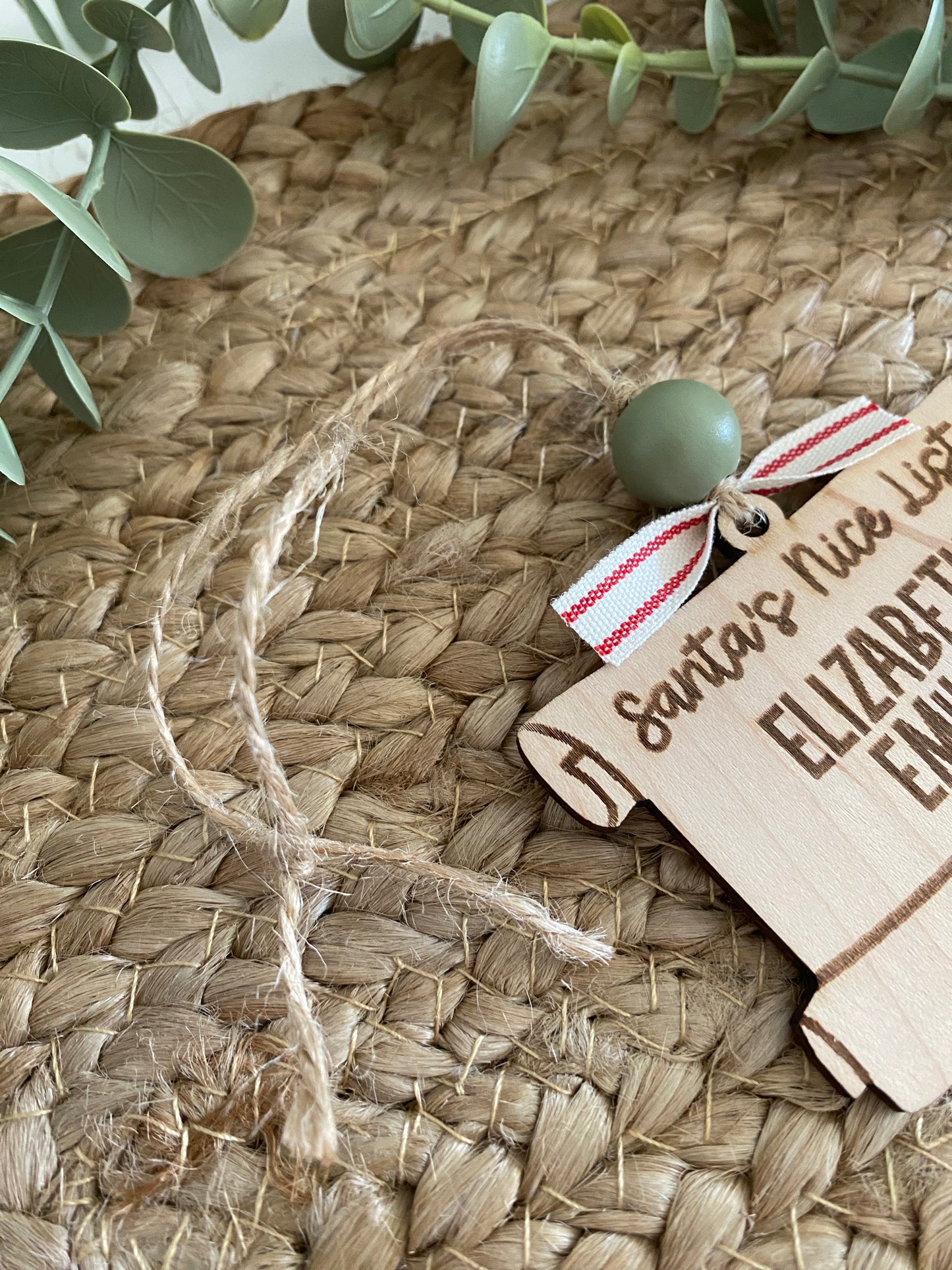 Santa’s Nice List Scroll Ornament