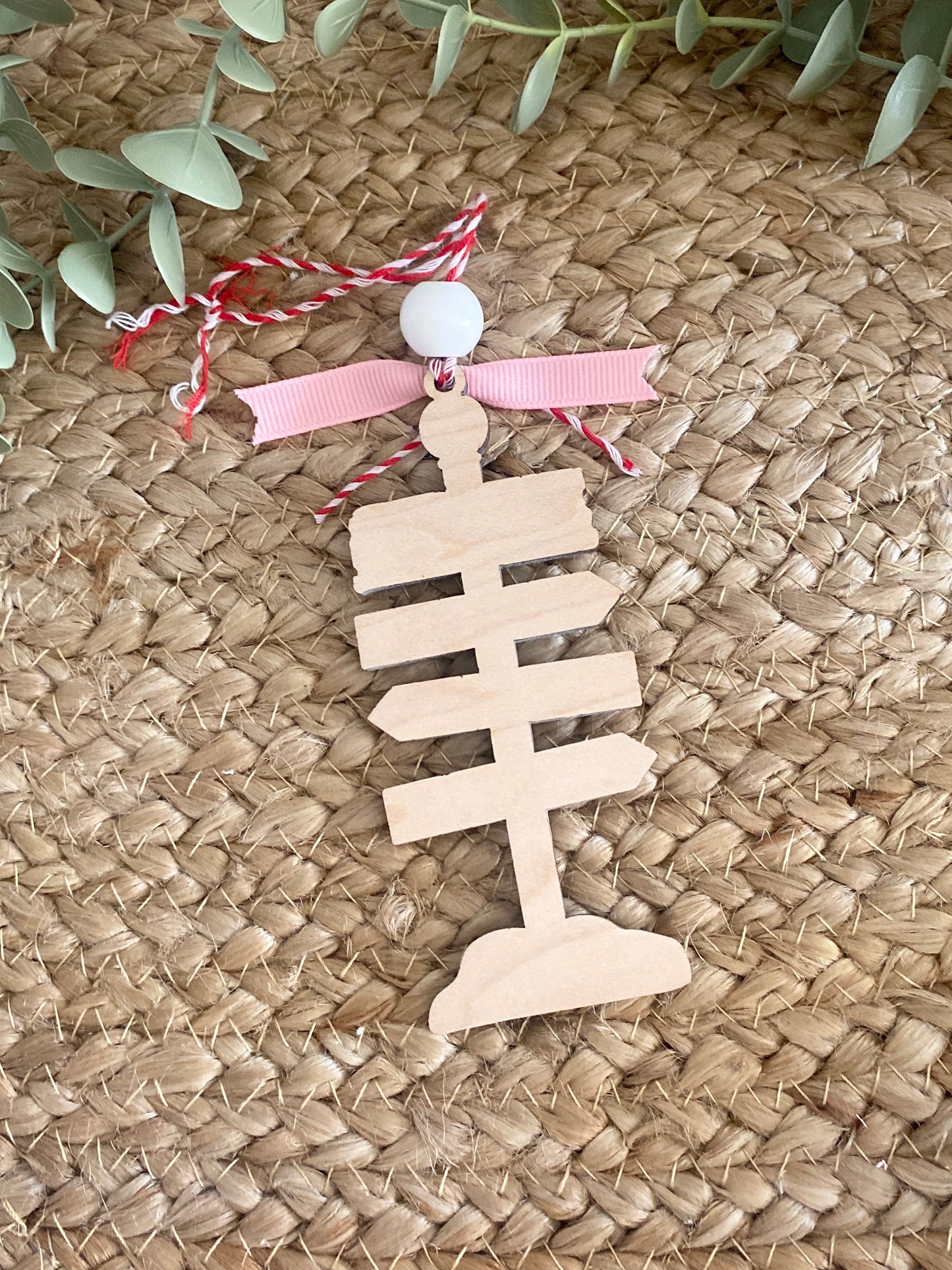 Santa Stop Here Ornament/Sign