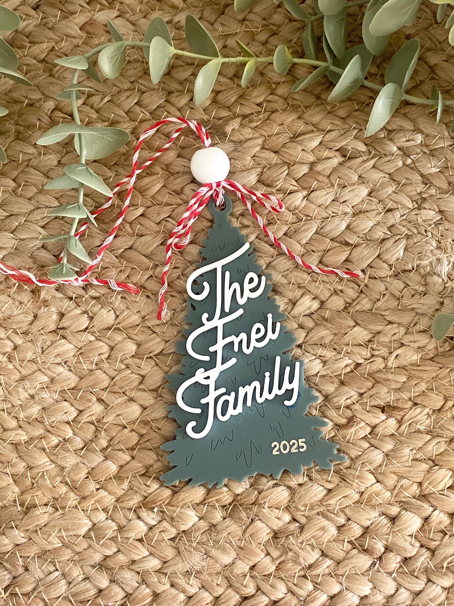 Retro Family Tree Ornament