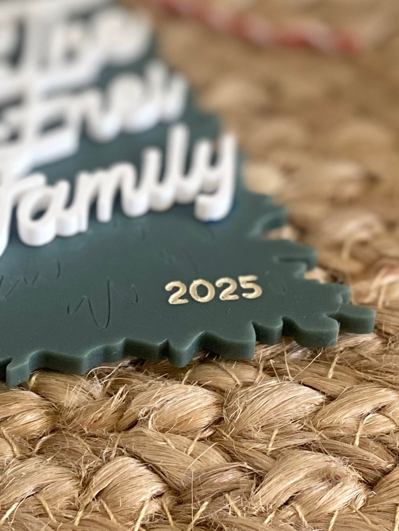 Retro Family Tree Ornament