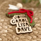 Garland Family Name Cutout Ornament