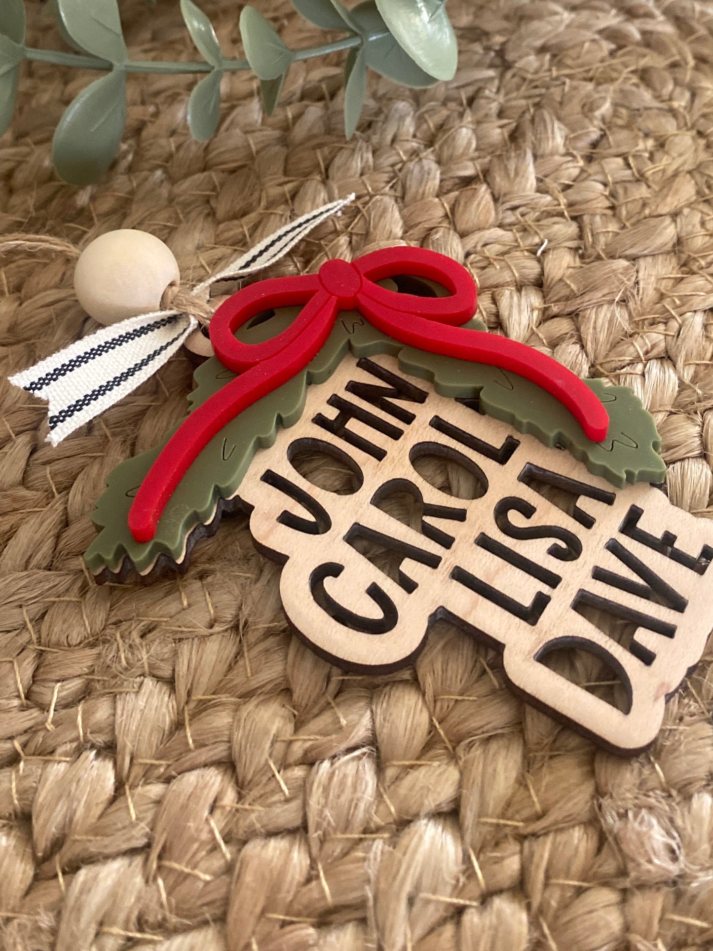 Garland Family Name Cutout Ornament
