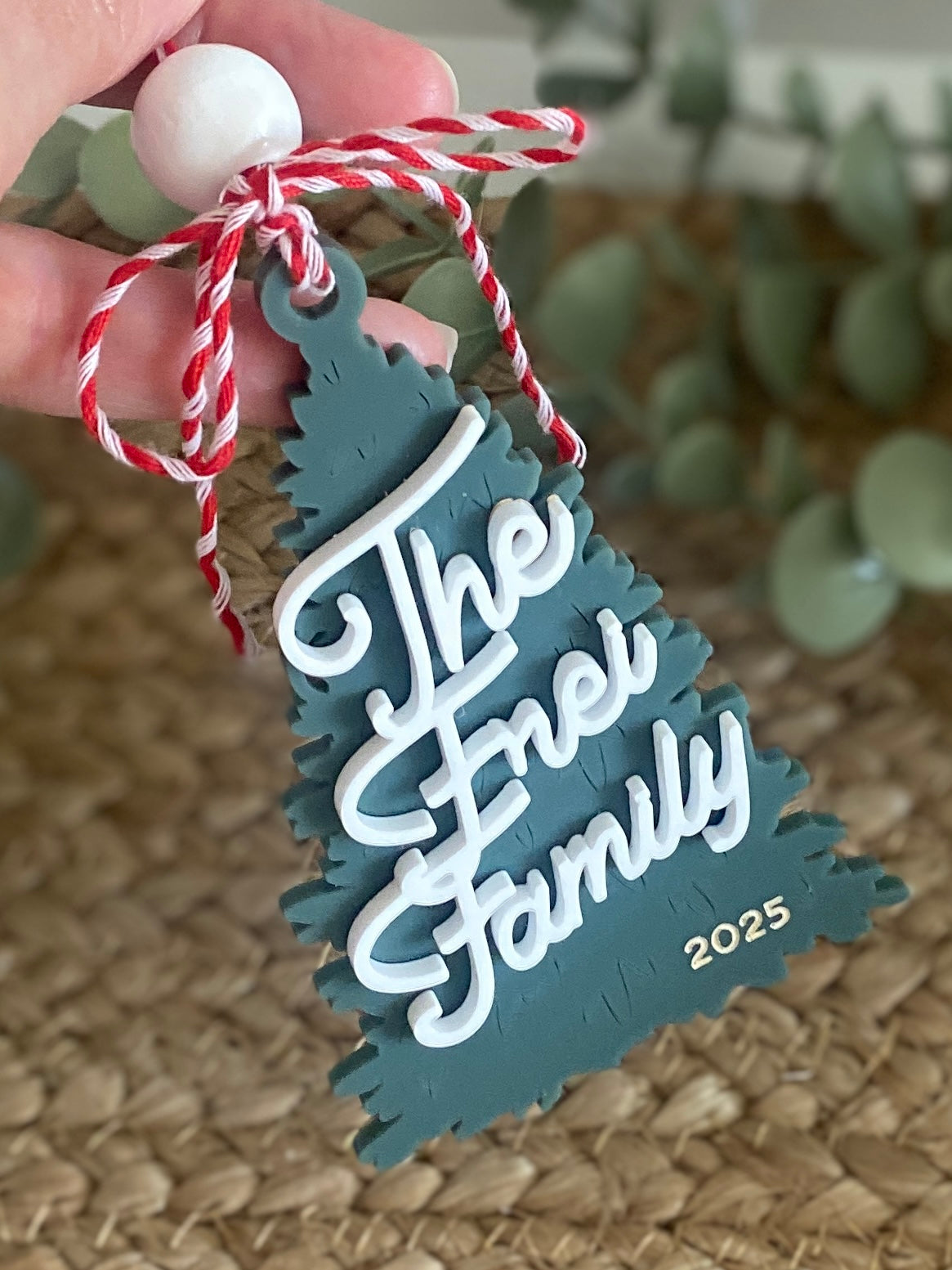 Retro Family Tree Ornament