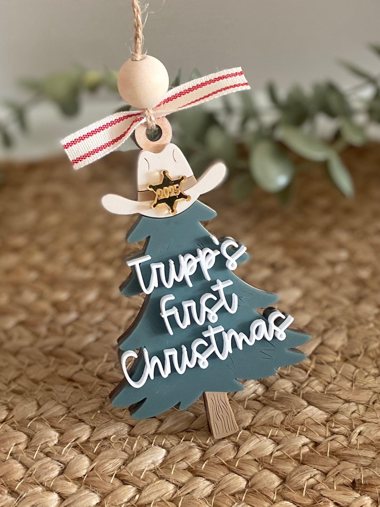 Lil' Cowpoke's First Christmas Ornament