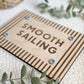 Smooth Sailing Nursery Sign | Nautical Nursery Decor | Sailor Playroom Wall Art | Coastal Kids Room Sign