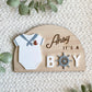 Ahoy It’s a Boy Sign | Nautical Baby Shower Decor | Sailor Gender Reveal Sign | Baby Boy Nursery Decor