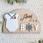 Ahoy It’s a Boy Sign | Nautical Baby Shower Decor | Sailor Gender Reveal Sign | Baby Boy Nursery Decor
