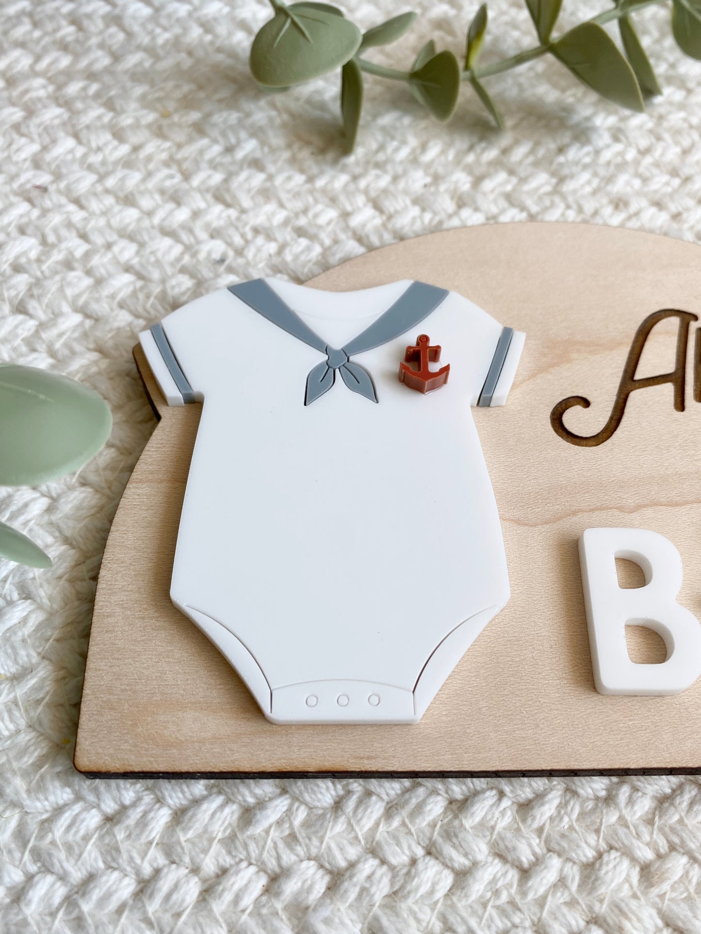 Ahoy It’s a Boy Sign | Nautical Baby Shower Decor | Sailor Gender Reveal Sign | Baby Boy Nursery Decor
