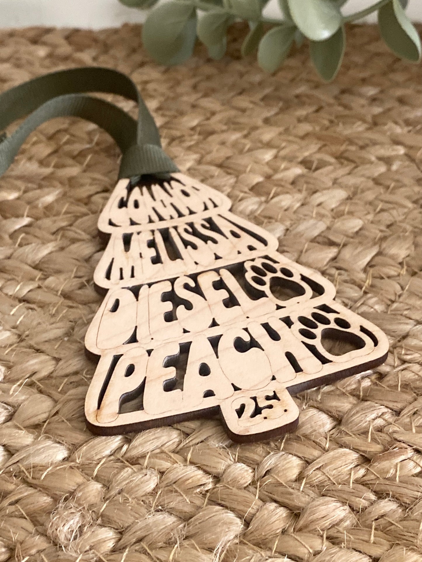 Groovy Family Christmas Tree Ornament