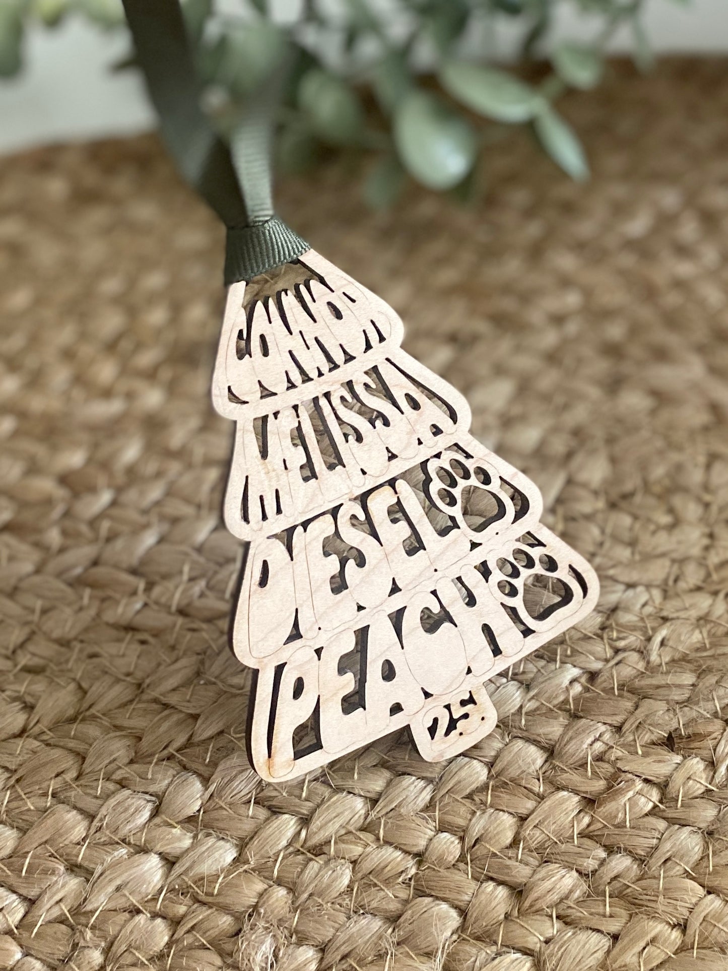 Groovy Family Christmas Tree Ornament