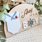 Ahoy It’s a Boy Sign | Nautical Baby Shower Decor | Sailor Gender Reveal Sign | Baby Boy Nursery Decor