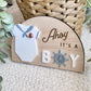 Ahoy It’s a Boy Sign | Nautical Baby Shower Decor | Sailor Gender Reveal Sign | Baby Boy Nursery Decor
