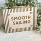 Smooth Sailing Nursery Sign | Nautical Nursery Decor | Sailor Playroom Wall Art | Coastal Kids Room Sign