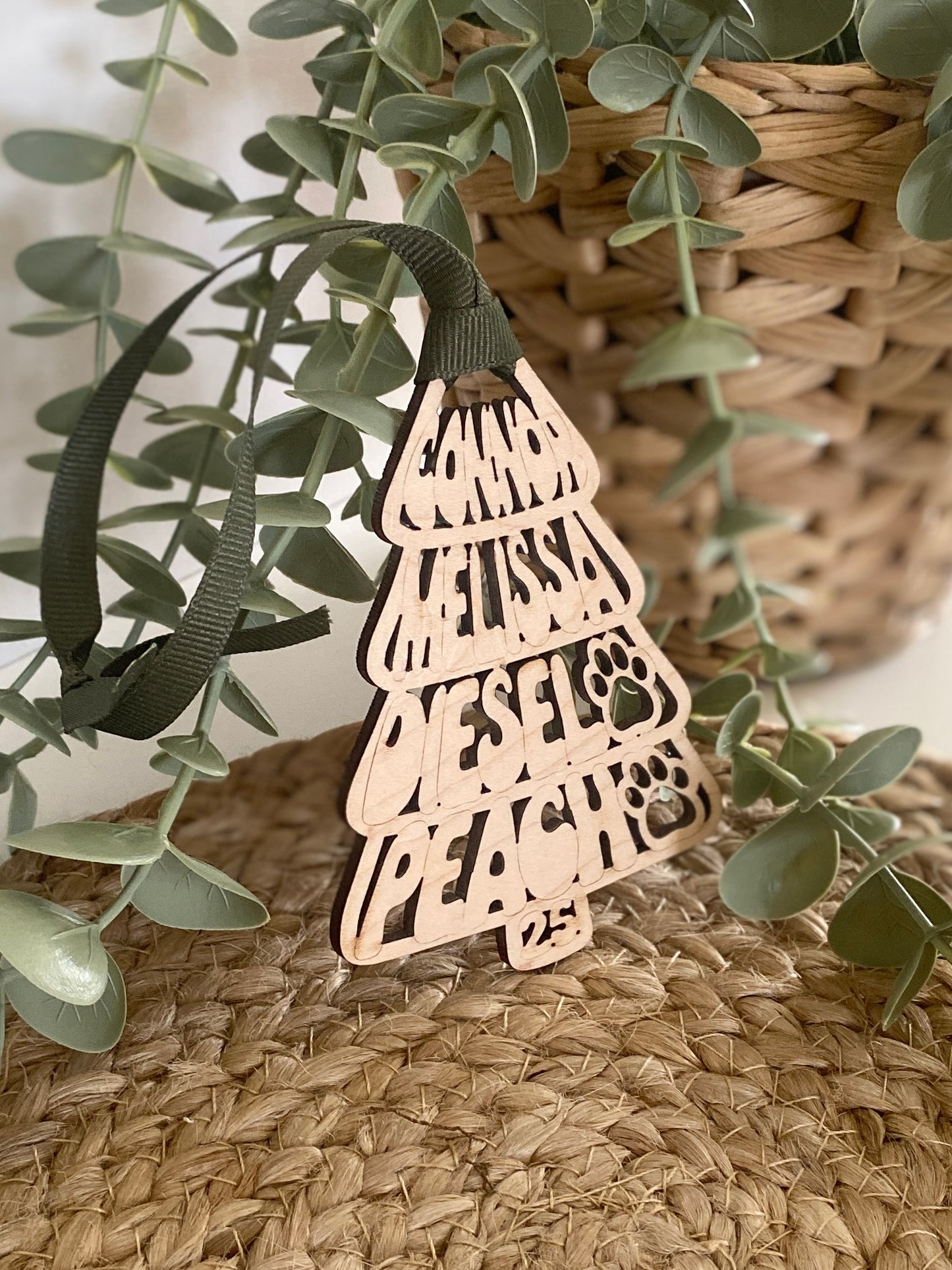 Groovy Family Christmas Tree Ornament