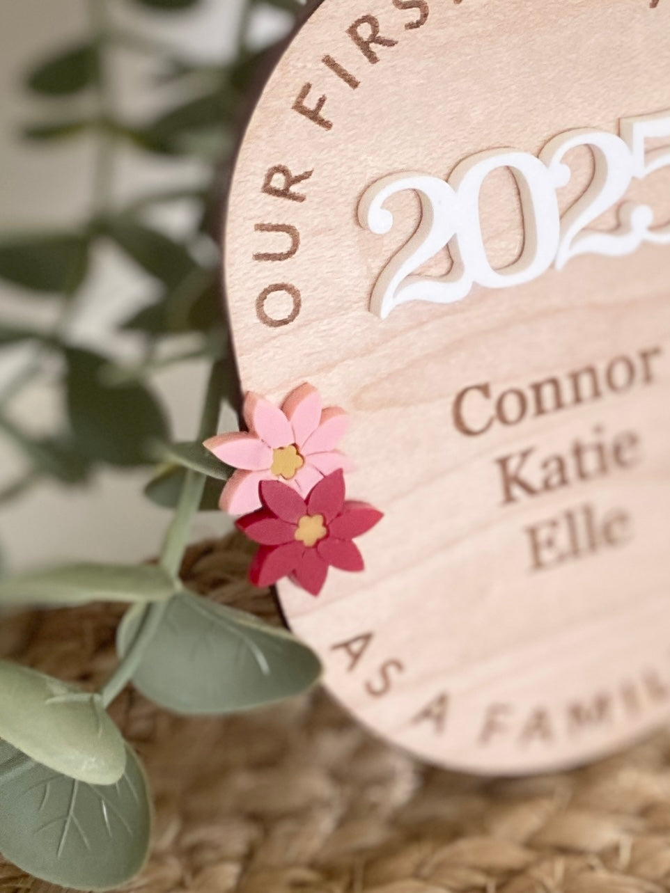 Family In Bloom Christmas Ornament