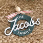 Retro Family Christmas Wreath Ornament