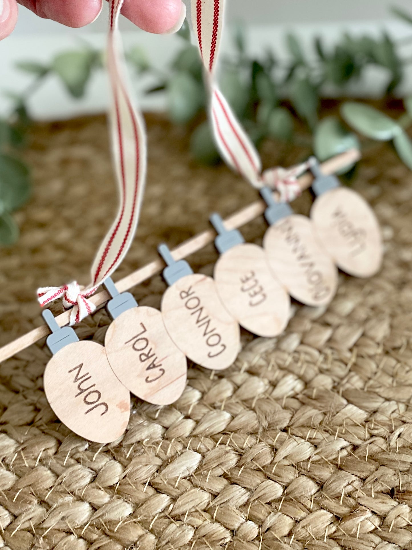 Names In Lights Christmas Ornament