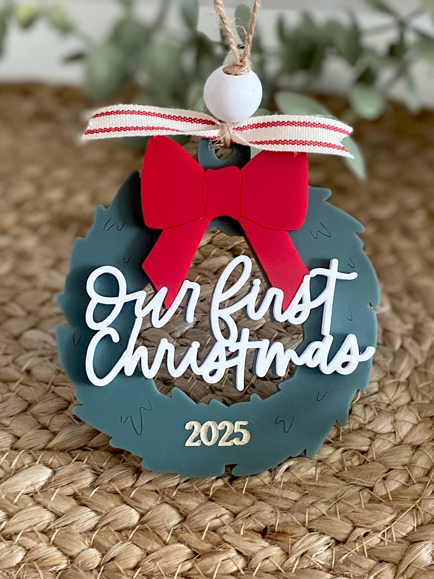 Our First Christmas Wreath Ornament