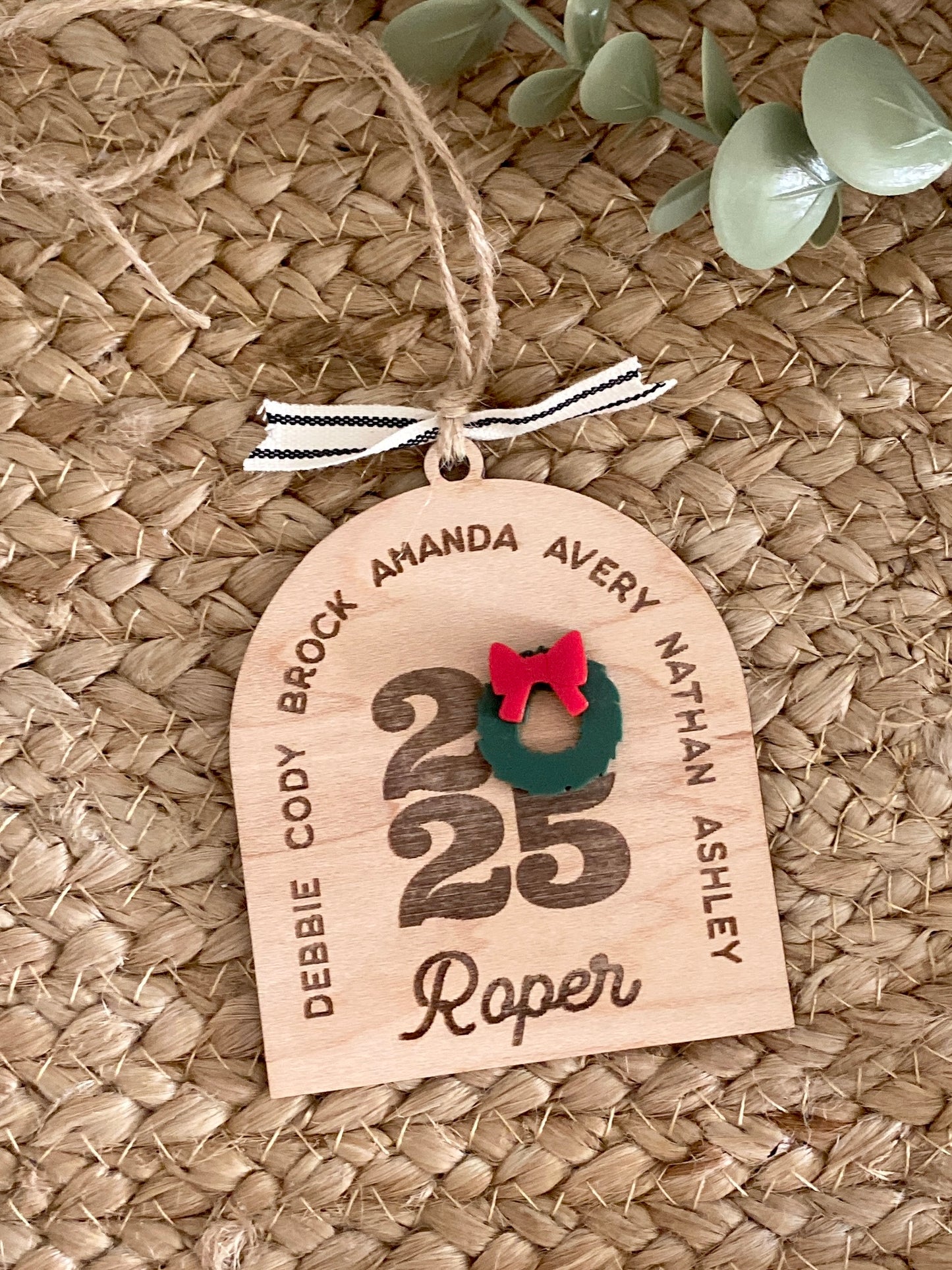 Arch Family Christmas Ornament