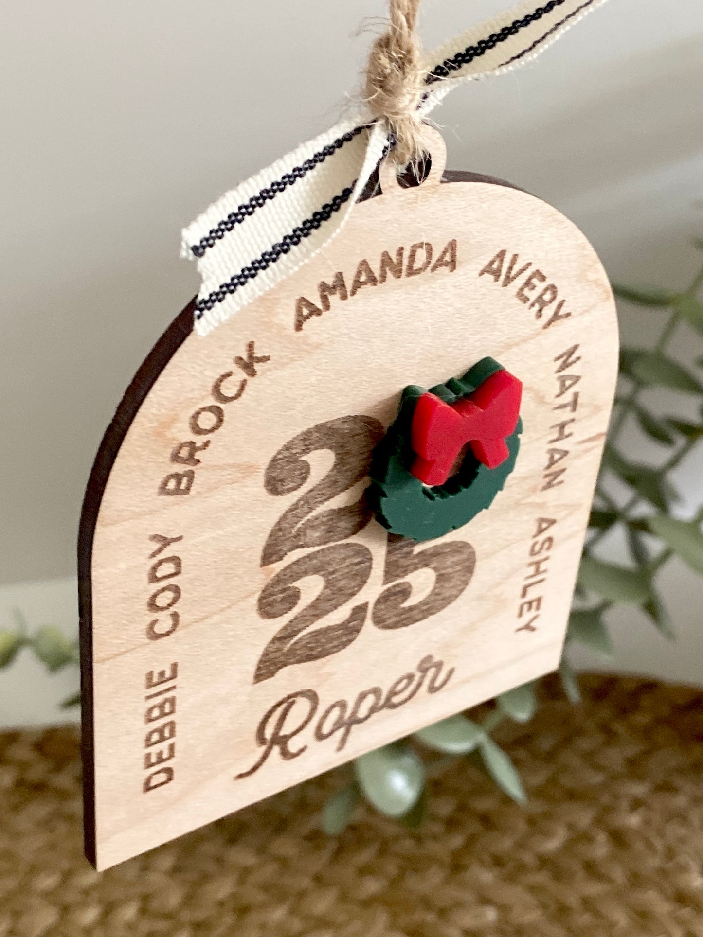 Arch Family Christmas Ornament