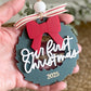 Our First Christmas Wreath Ornament