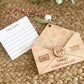Notes for Santa Ornament ~ Christmas List or Thank You Note Keepsake