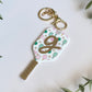 Personalized Pickleball Bag Charm | Custom Initial Keychain | Cute Pickleball Gift for Girls, Teams & Players
