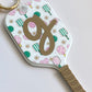 Personalized Pickleball Bag Charm | Custom Initial Keychain | Cute Pickleball Gift for Girls, Teams & Players