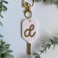 Personalized Pickleball Bag Charm | Custom Initial Keychain | Cute Pickleball Gift for Girls, Teams & Players (Copy)