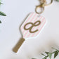 Personalized Pickleball Bag Charm | Custom Initial Keychain | Cute Pickleball Gift for Girls, Teams & Players