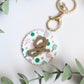Personalized Pickleball Bag Charm | Custom Initial Keychain | Cute Pickleball Gift for Girls, Teams & Players