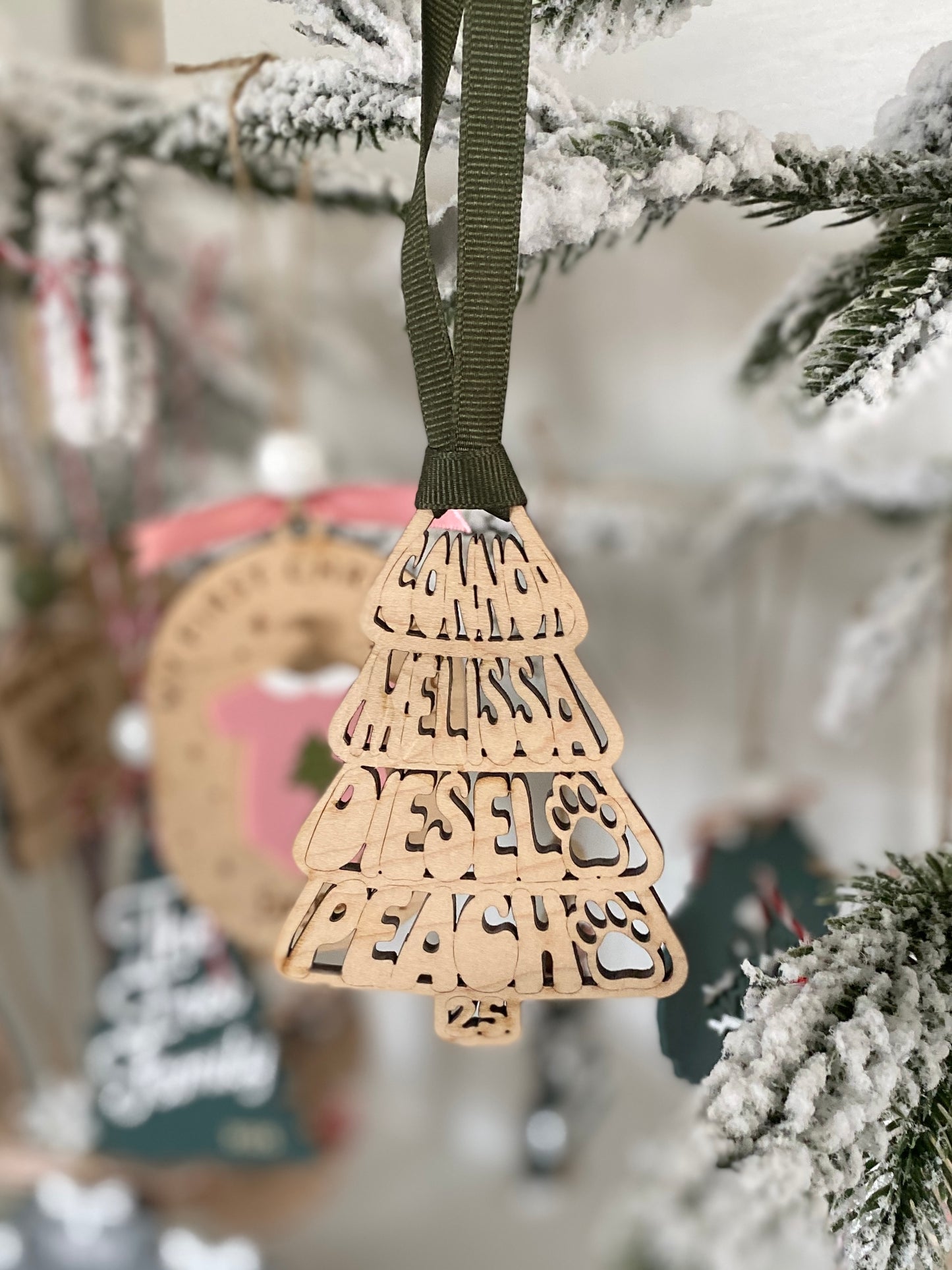 Groovy Family Christmas Tree Ornament