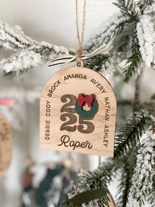 Arch Family Christmas Ornament