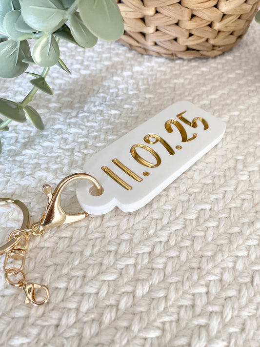 Mark the Moment ~ Personalized Date Keychain