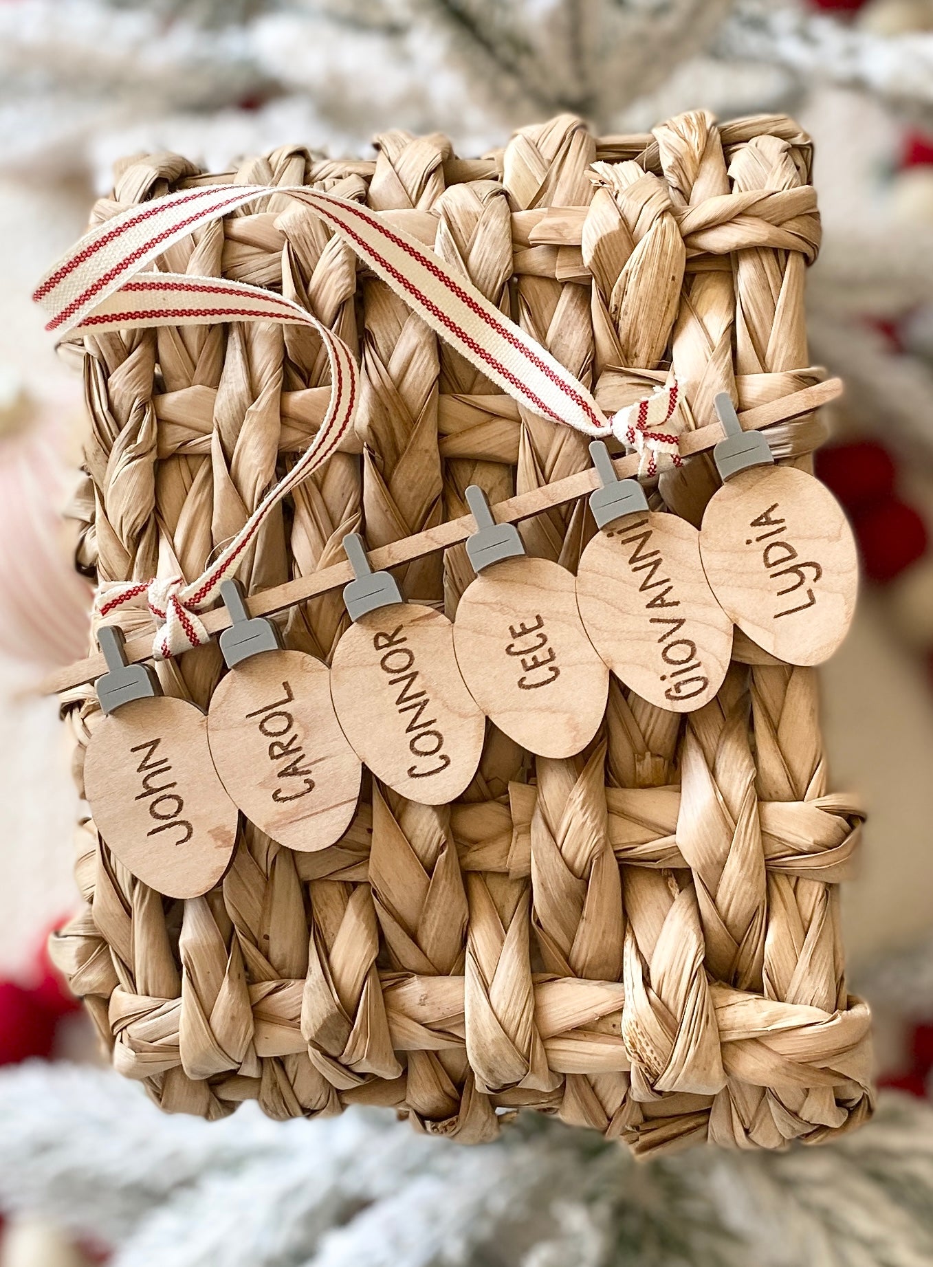 Names In Lights Christmas Ornament