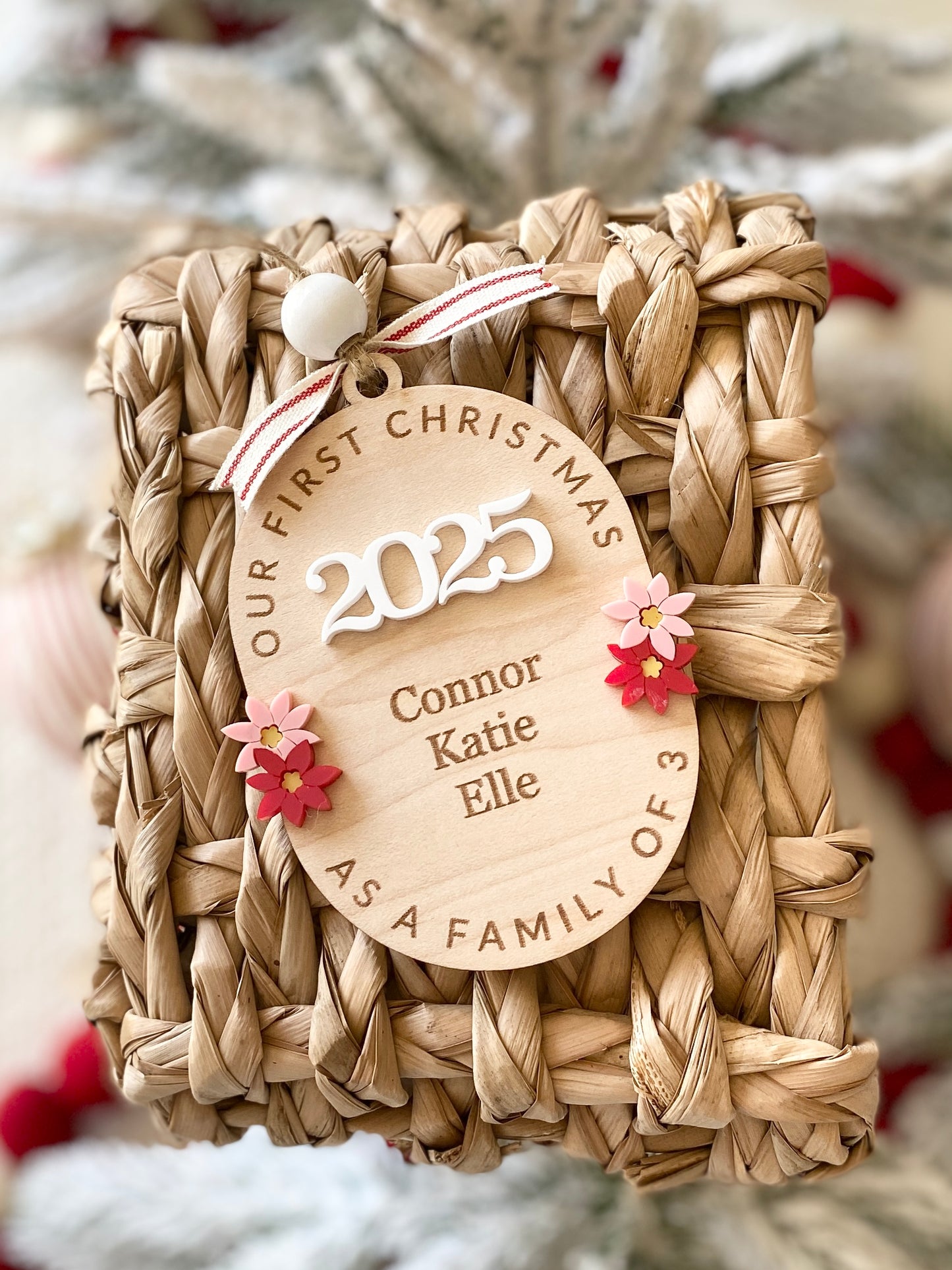 Family In Bloom Christmas Ornament