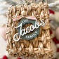 Retro Family Christmas Wreath Ornament