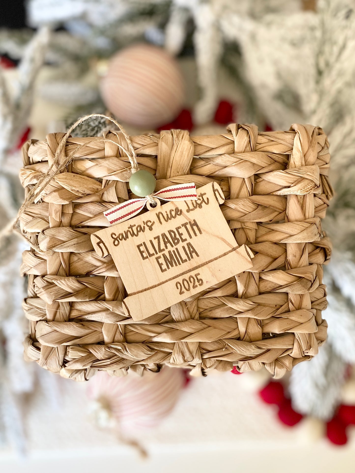Santa’s Nice List Scroll Ornament