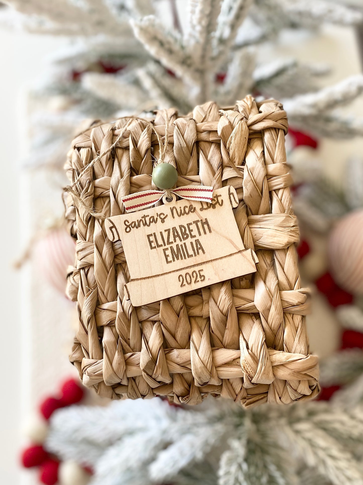 Santa’s Nice List Scroll Ornament