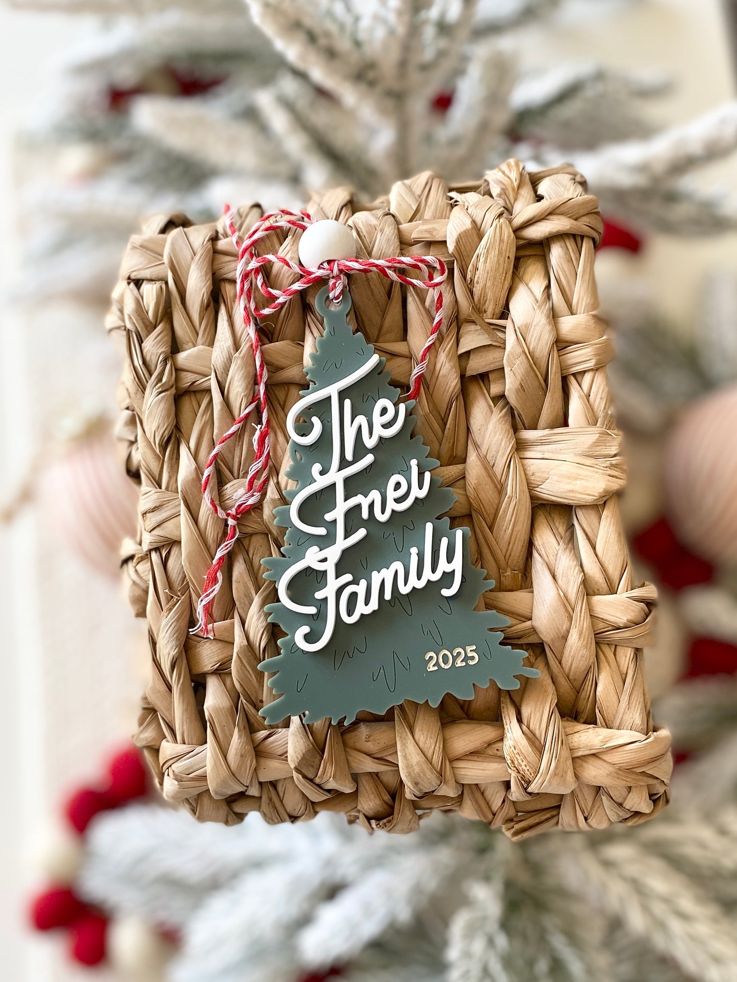 Retro Family Tree Ornament