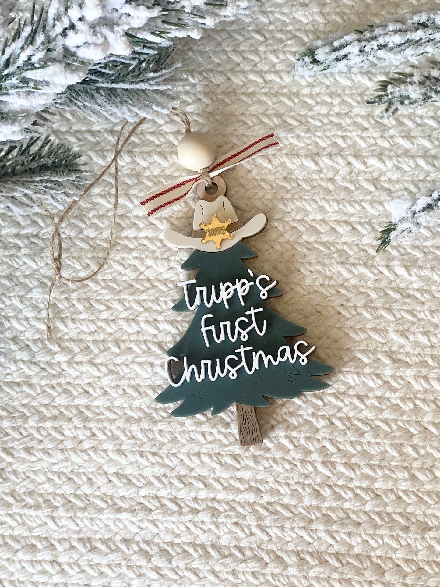 Lil' Cowpoke's First Christmas Ornament