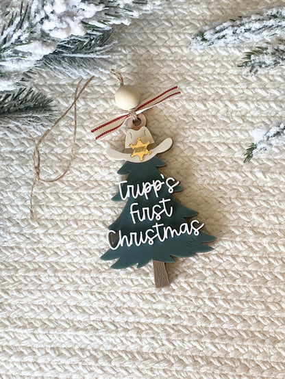 Lil' Cowpoke's First Christmas Ornament