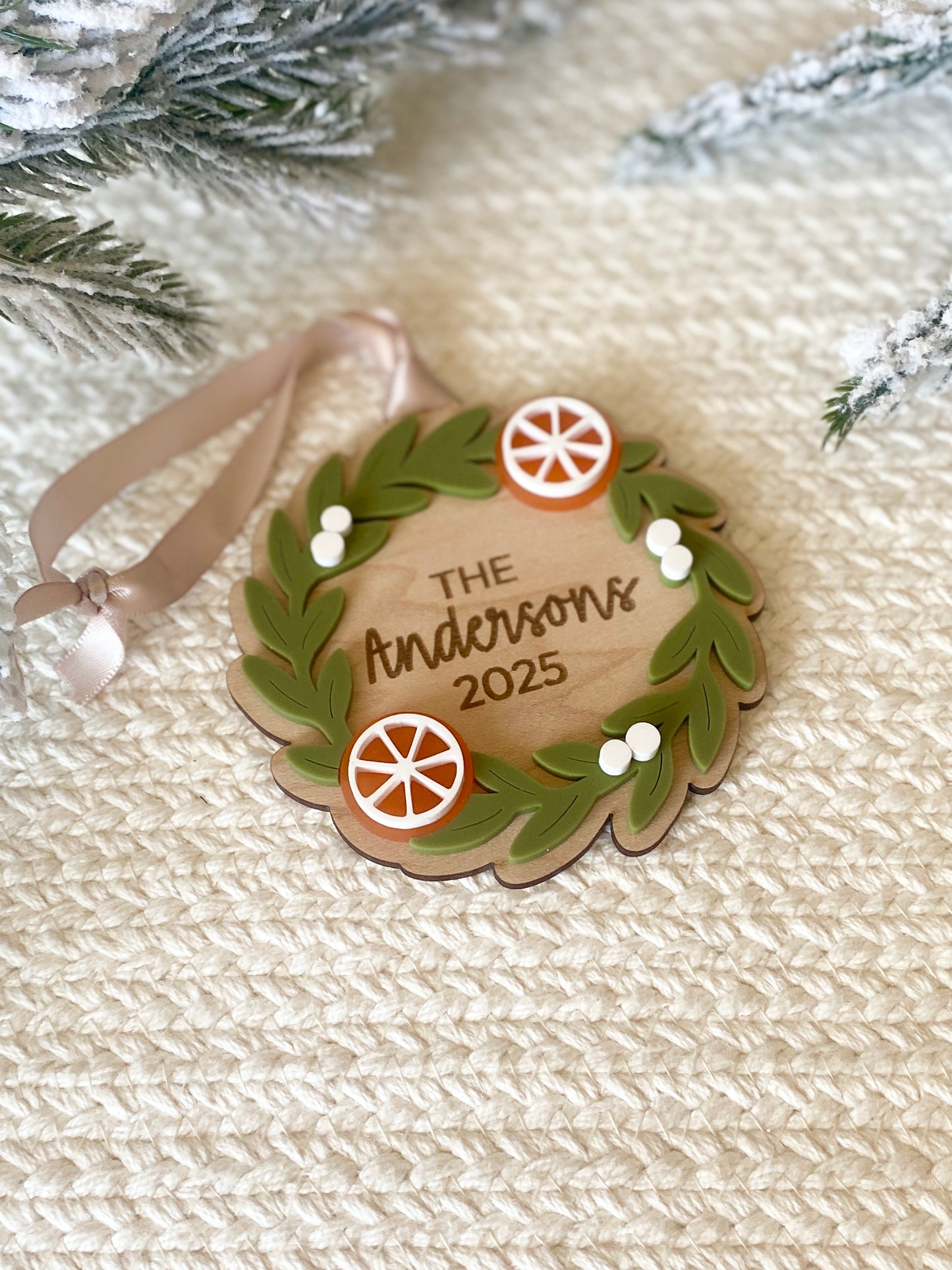 Citrus Holiday Wreath
