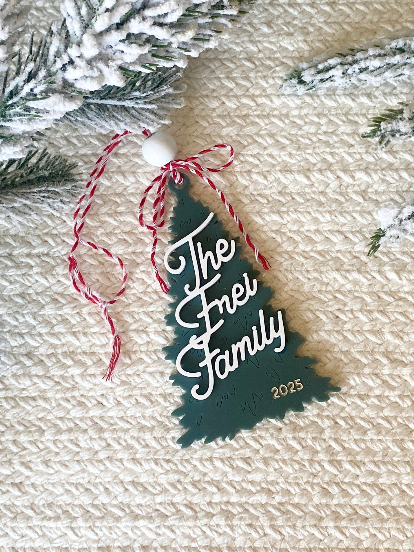 Retro Family Tree Ornament