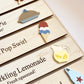 Patriotic Bakery Menu Play Board Expansion Pack  | Interchangeable Bakery Board Add-On | 4th of July Pretend Play Collection