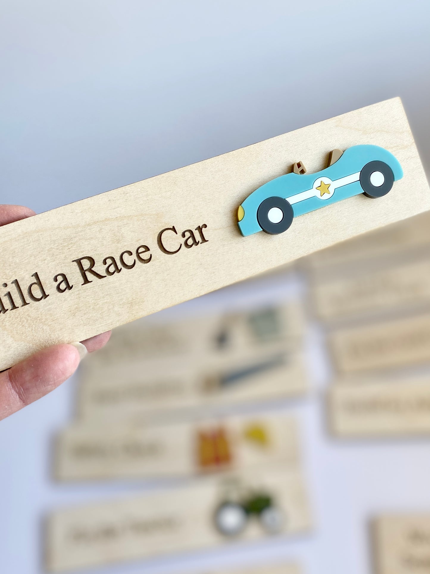 Workshop Play Board | Montessori Inspired | Construction Playroom Decor | Interchangeable Activity Board |  Pretend Play Workshop